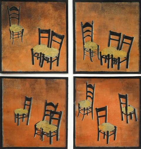 <p>Gunter Ullrich | Eine wahre Geschichte | 1993 | Farblinolschnitt</p>