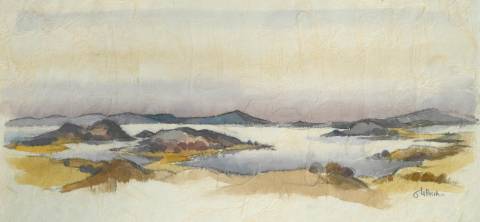 <p>Gunter Ullrich | Jasmunder Bodden | 2003 | Aquarell</p>