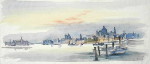 <p>Gunter Ullrich | Venedig Canale Grande | 1995 | Aquarell</p>